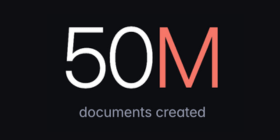 50m document created using Sanity
